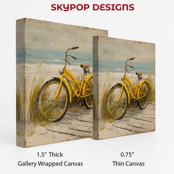 Yellow Beach Bicycle Art