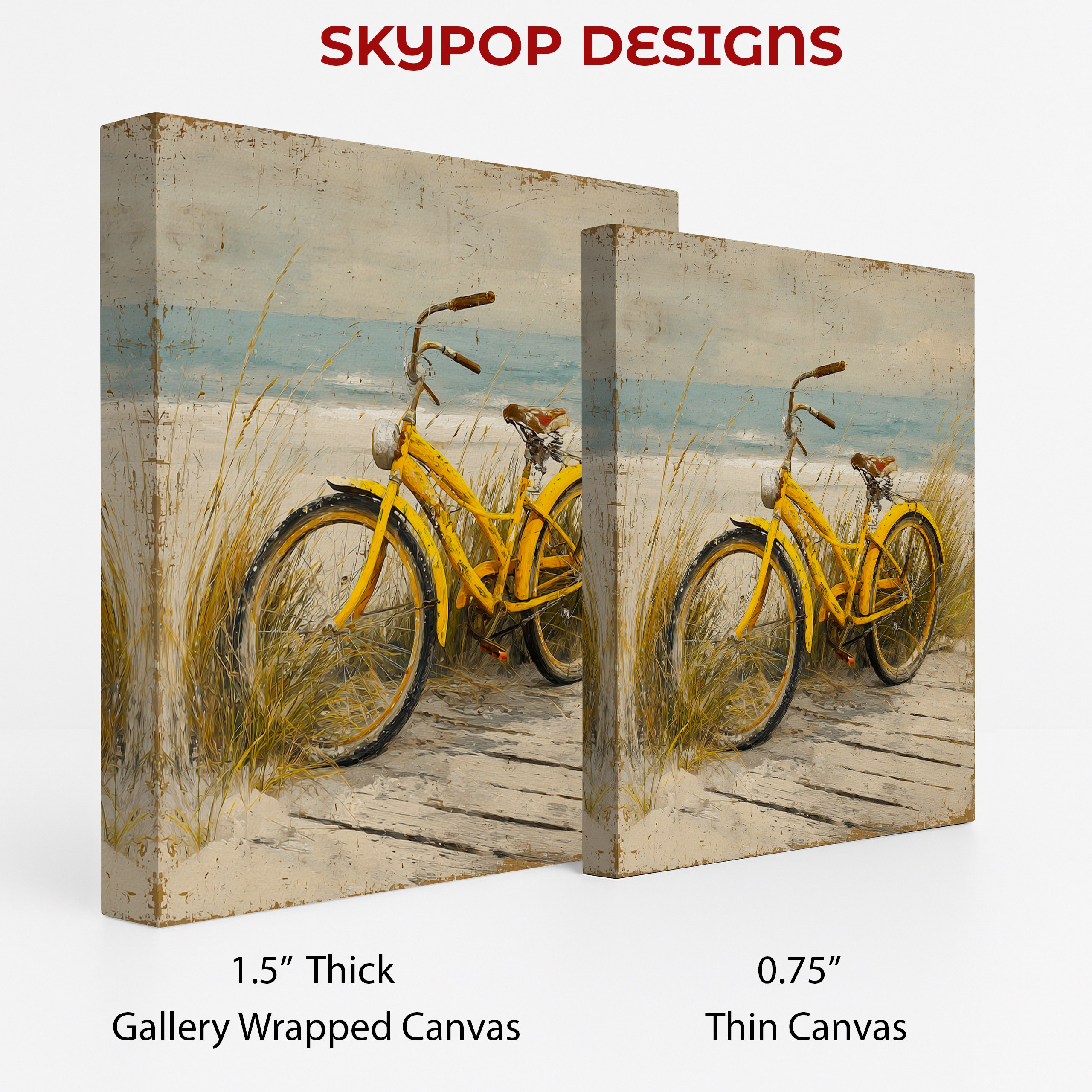 2.jpg Yellow Beach Bicycle Art