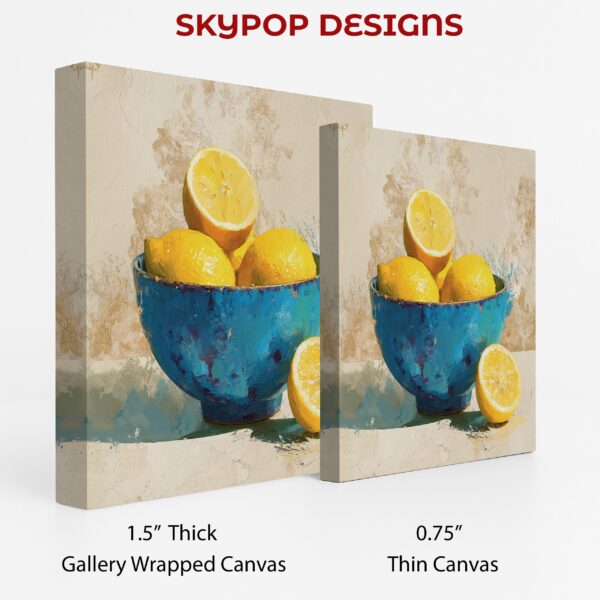 Lemon Blue Bowl Art