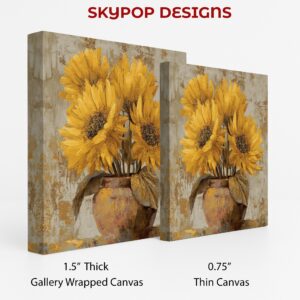 Sunflower Vase Art