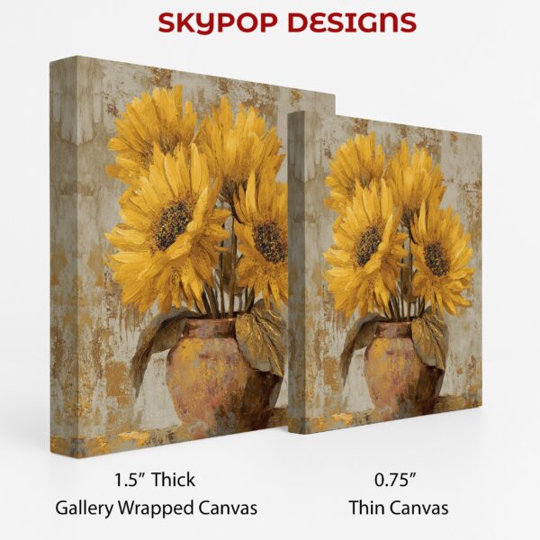 Sunflower Vase Art