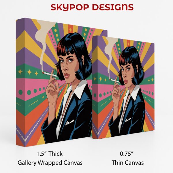 Retro Smoking Lady Art