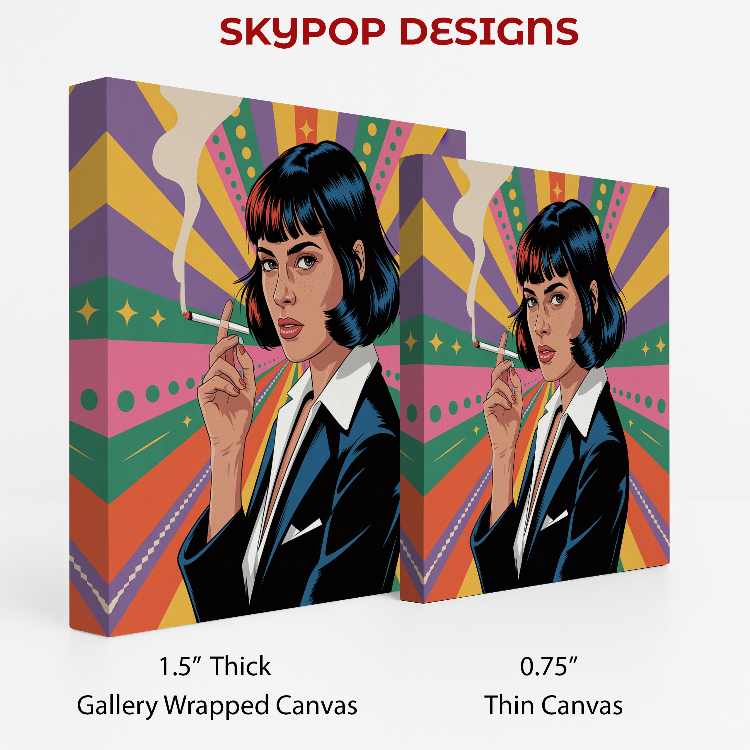 2.jpg Retro Smoking Lady Art