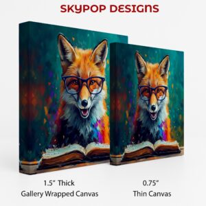 Fox Reading Art