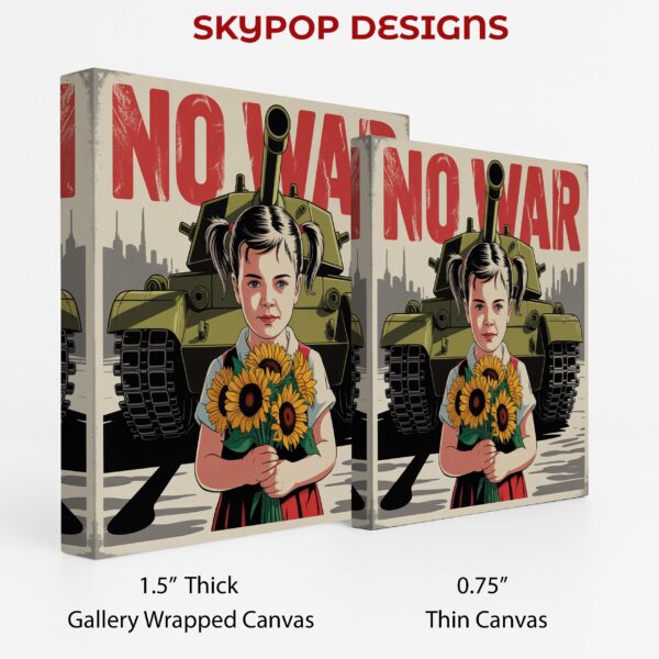 No War Sunflower Art
