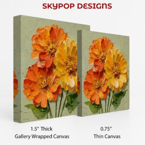 Zinnia Bloom Art
