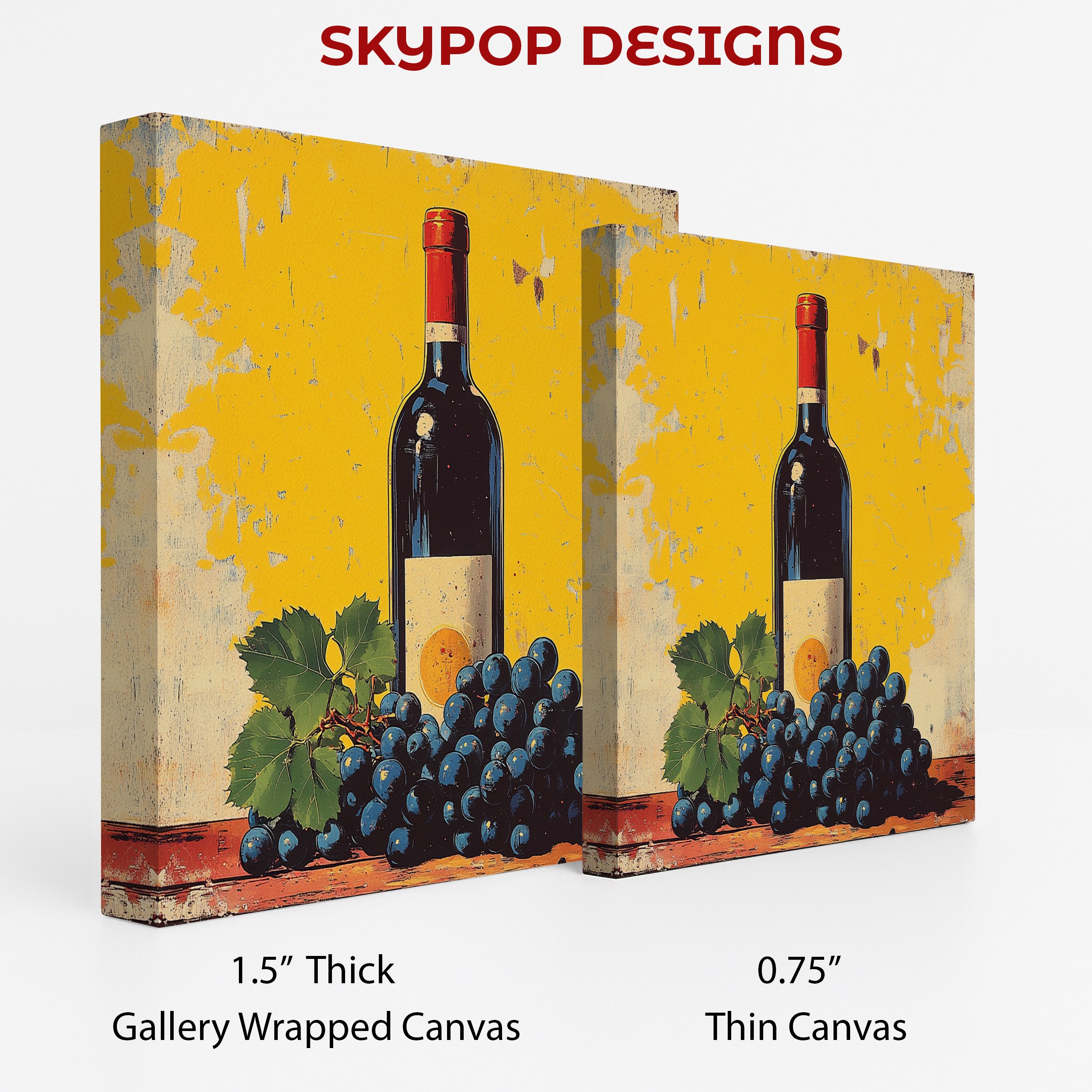 2.jpg Wine Bottle and Grapes Art