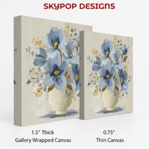 Blue Poppy Bouquet Art