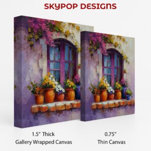 Vibrant Window Garden Art