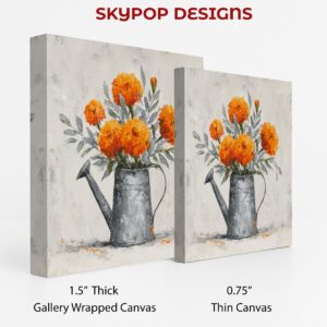 Marigold Watering Can Art