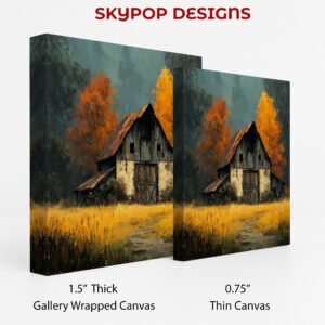 Rustic Autumn Barn Art