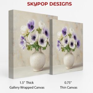 Purple Anemone Bouquet Art
