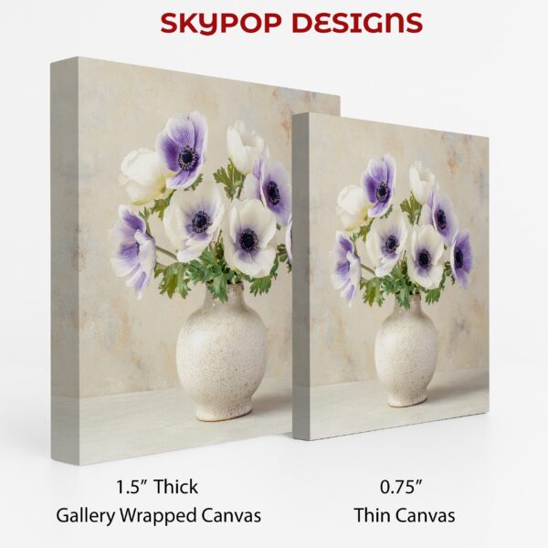 Purple Anemone Bouquet Art
