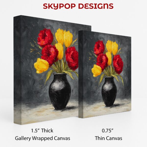 Red and Yellow Tulips Art