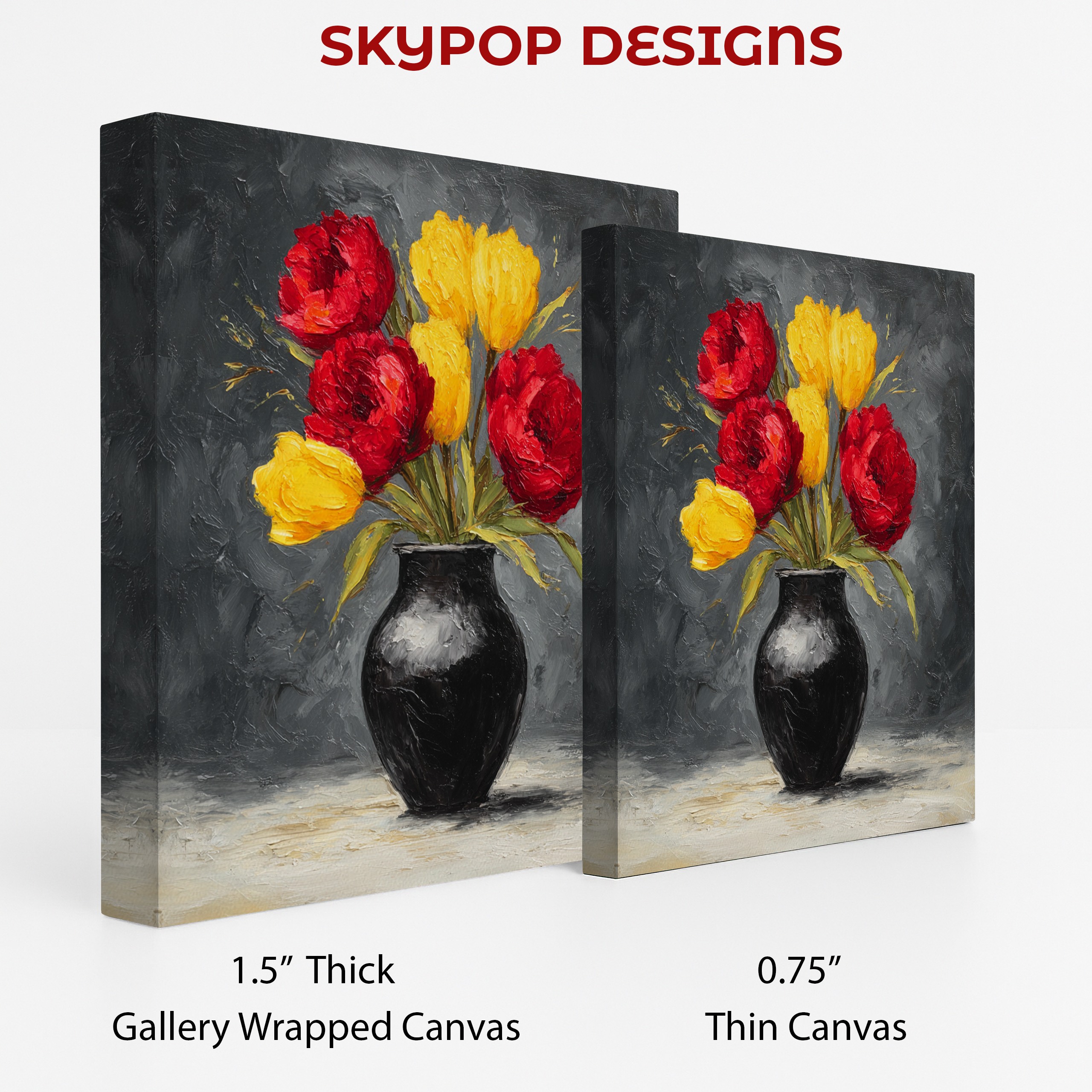 2.jpg Red and Yellow Tulips Art