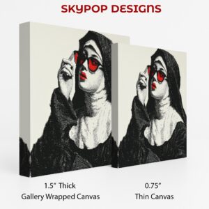 Nun with Red Sunglasses Art