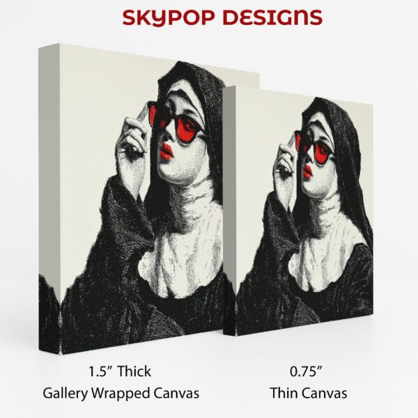 Nun with Red Sunglasses Art
