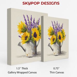 Sunflower Lavender Art