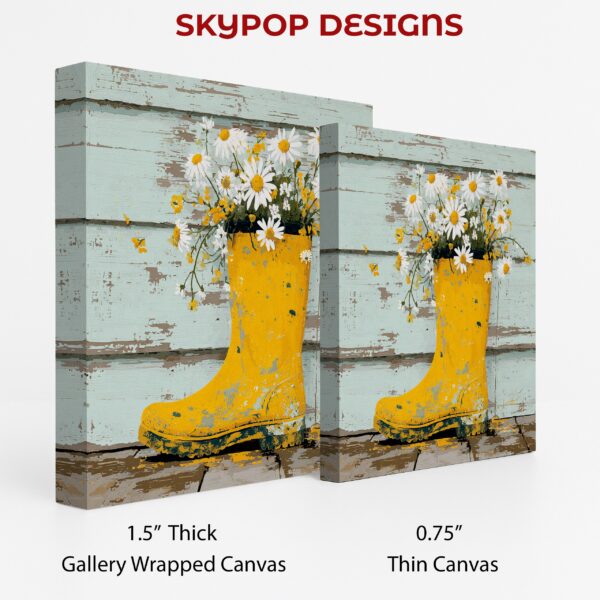 Yellow Rainboot Flower Art