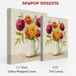 Zinnia Bouquet Art