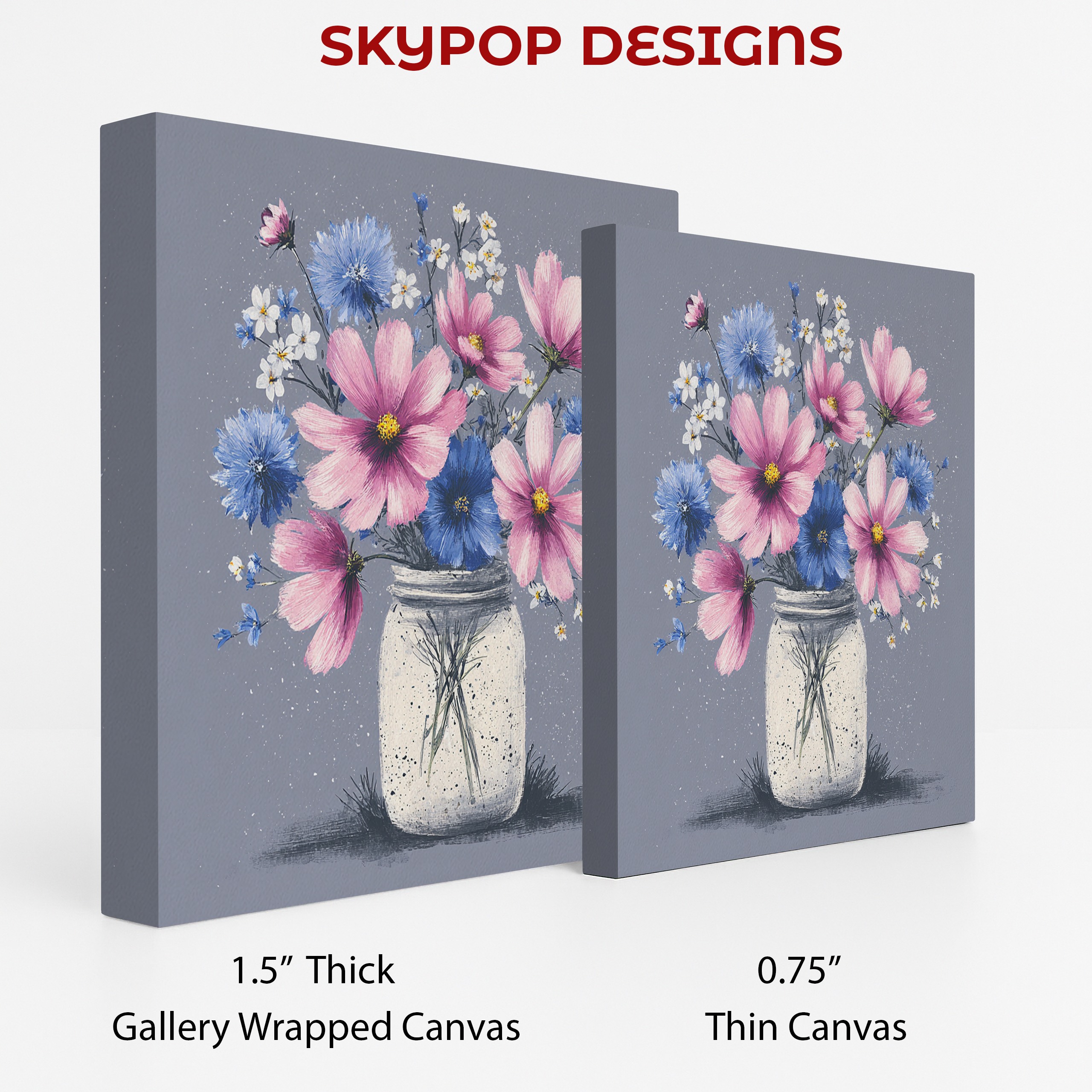 2.jpg Mason Jar Flower Bouquet Art