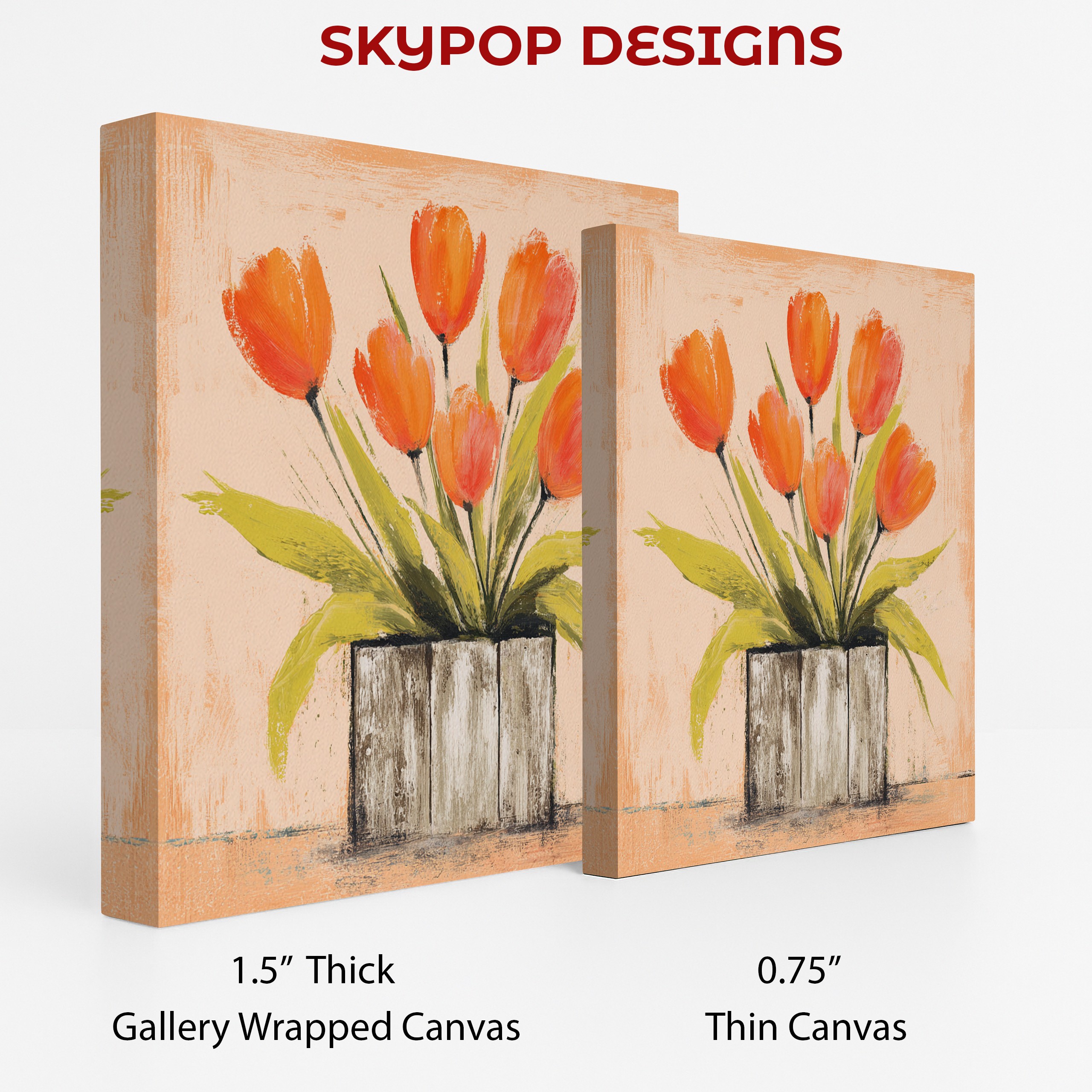 2.jpg Orange Tulips Art
