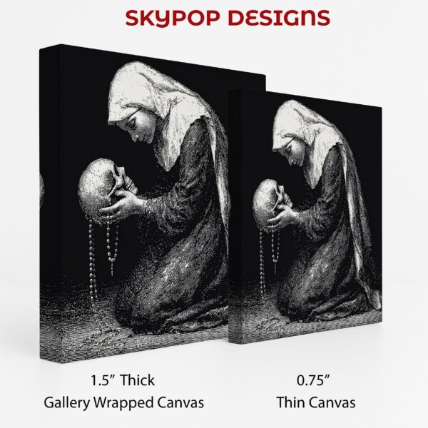 Contemplative Skull Art