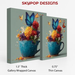 Butterfly Flower Cup Art