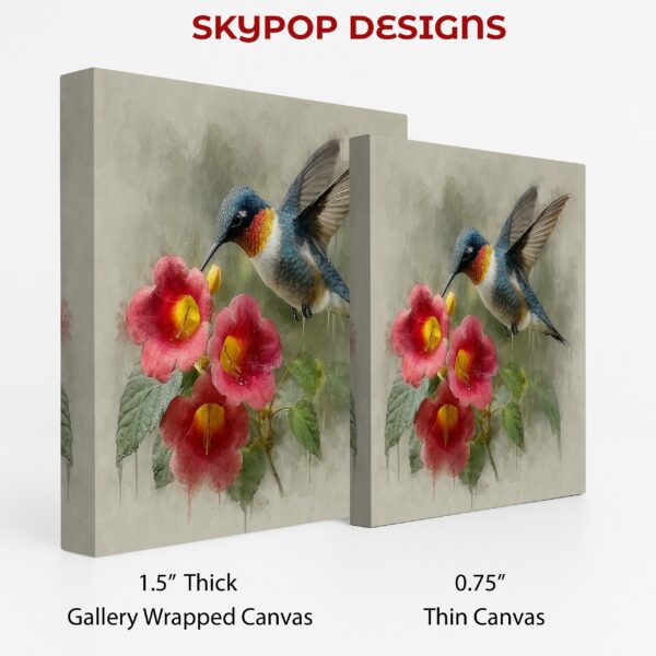 Hummingbird Flower Art
