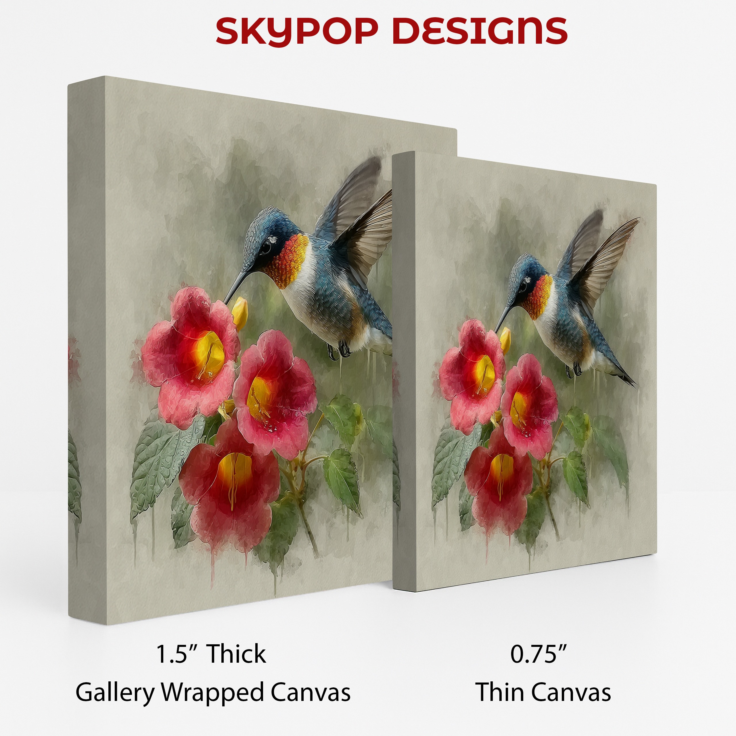 2.jpg Hummingbird Flower Art