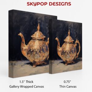 Ornate Teapot Kitchen Art