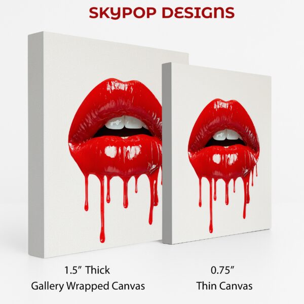 Glossy Red Lips Art