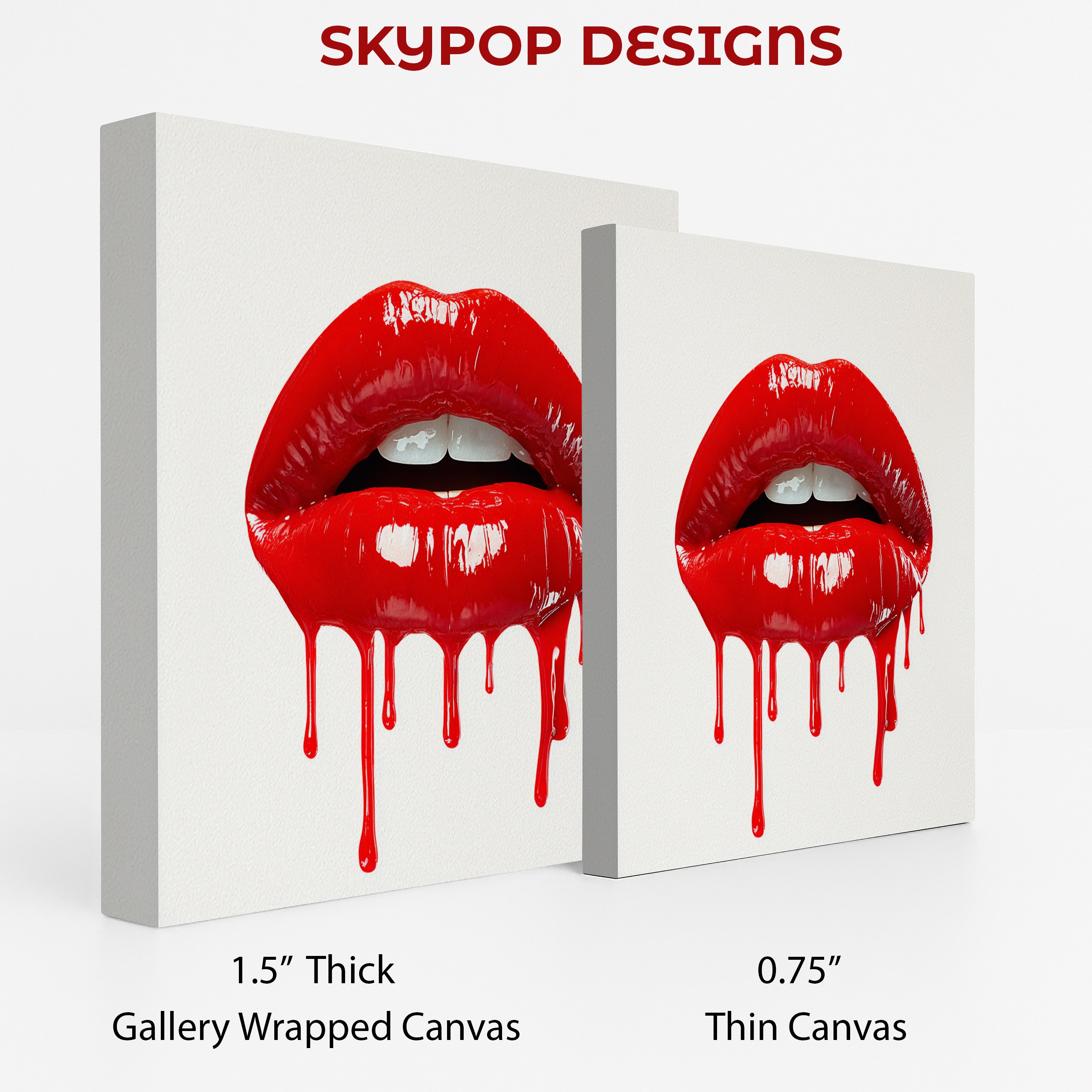 2.jpg Glossy Red Lips Art