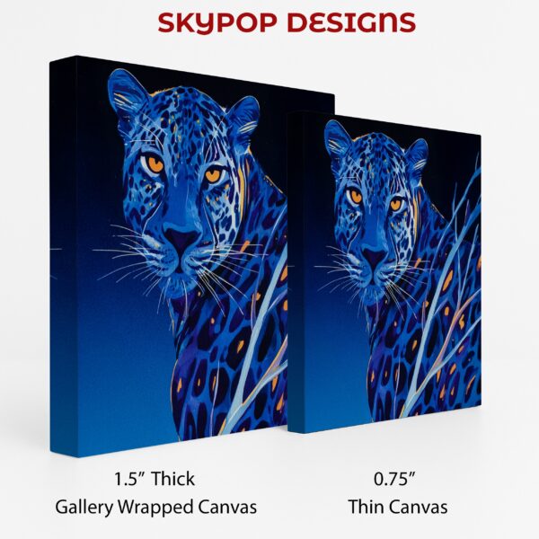 Blue Leopard Art