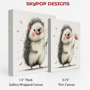 Hedgehog Flower Art
