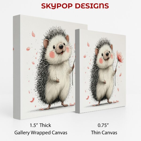 Hedgehog Flower Art