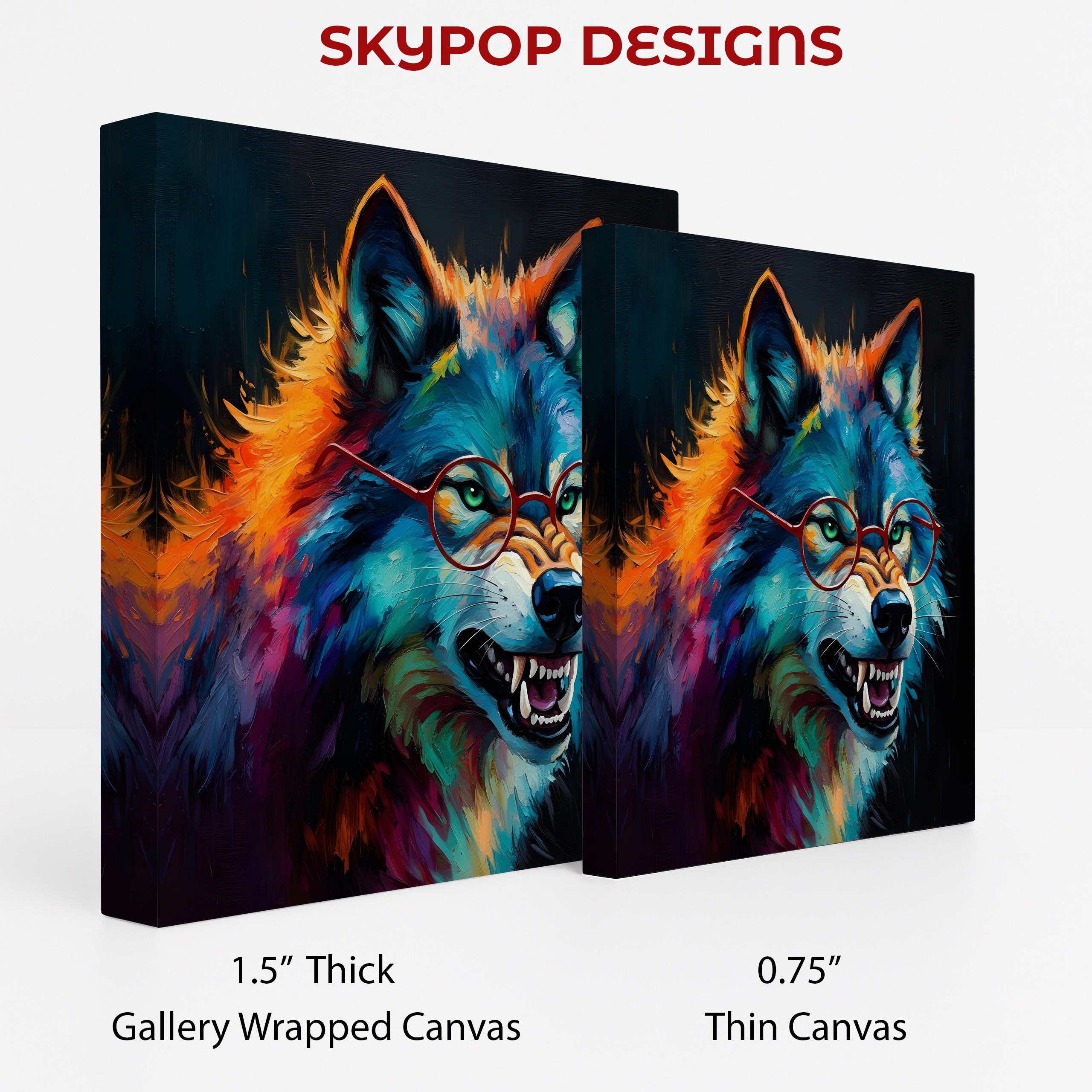 2.jpg Wolf Art Canvas or Poster