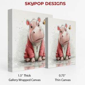 Hippo Butterfly Art