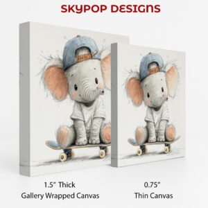 Elephant Skateboard Art