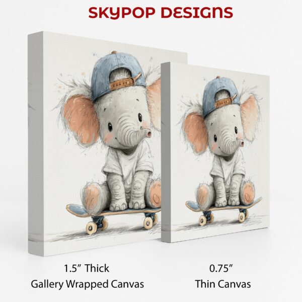 Elephant Skateboard Art