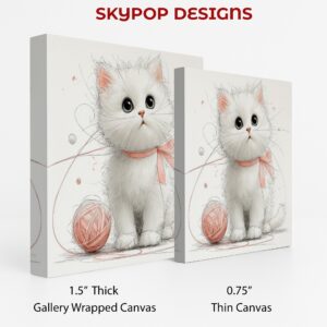 White Kitten Art