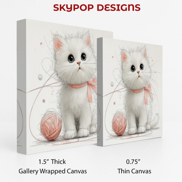 White Kitten Art
