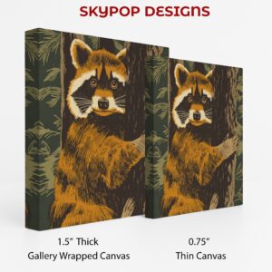 Raccoon Tree Art