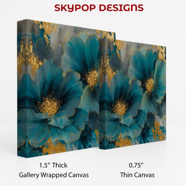 Teal Blossom Art