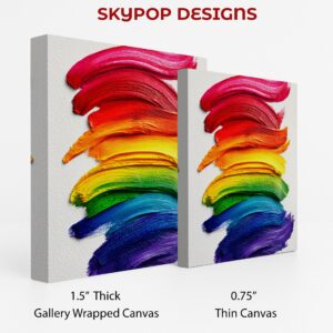 Rainbow Brushstrokes Art