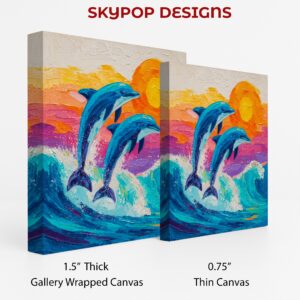 Dolphin Sunset Art