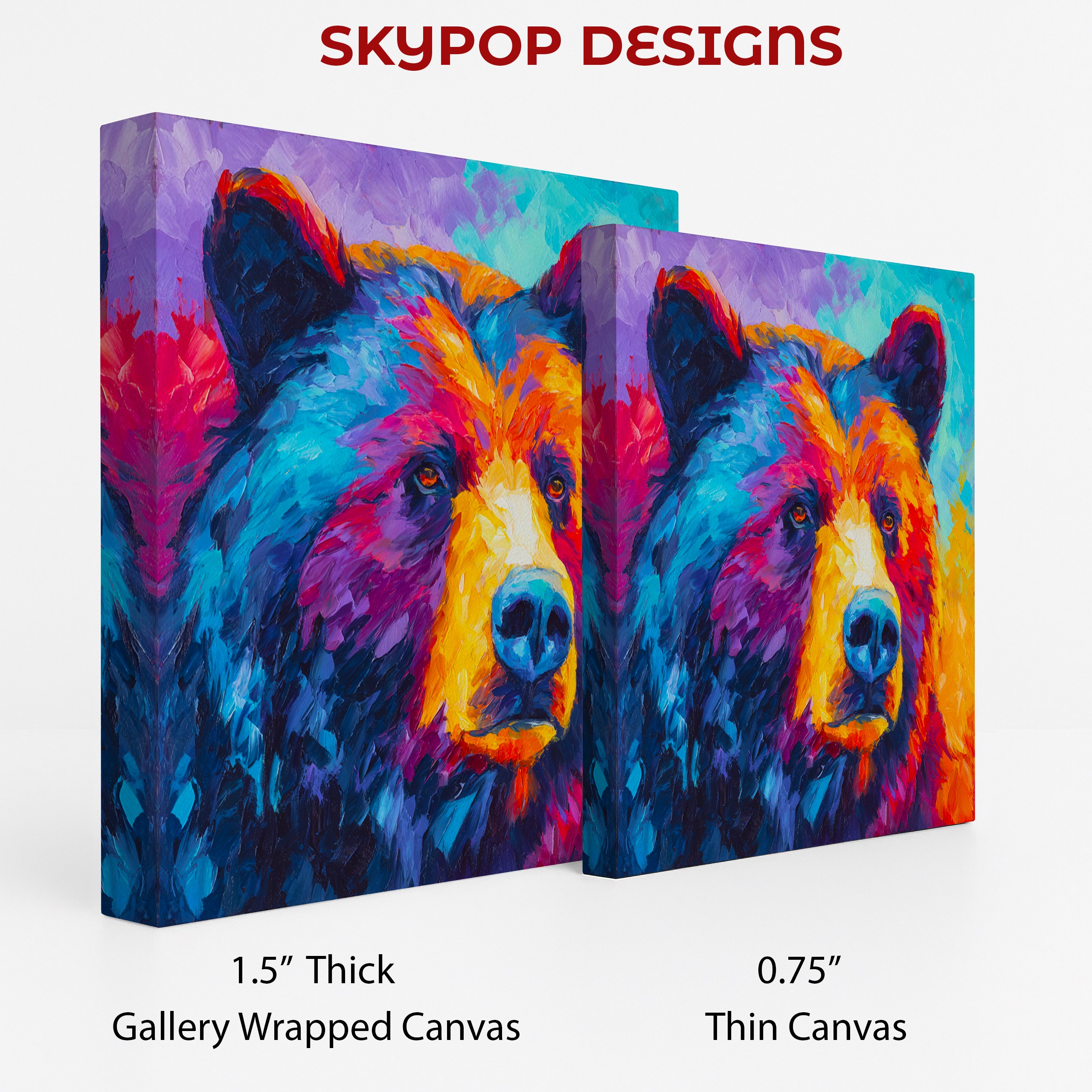 2.jpg Colorful Bear Art