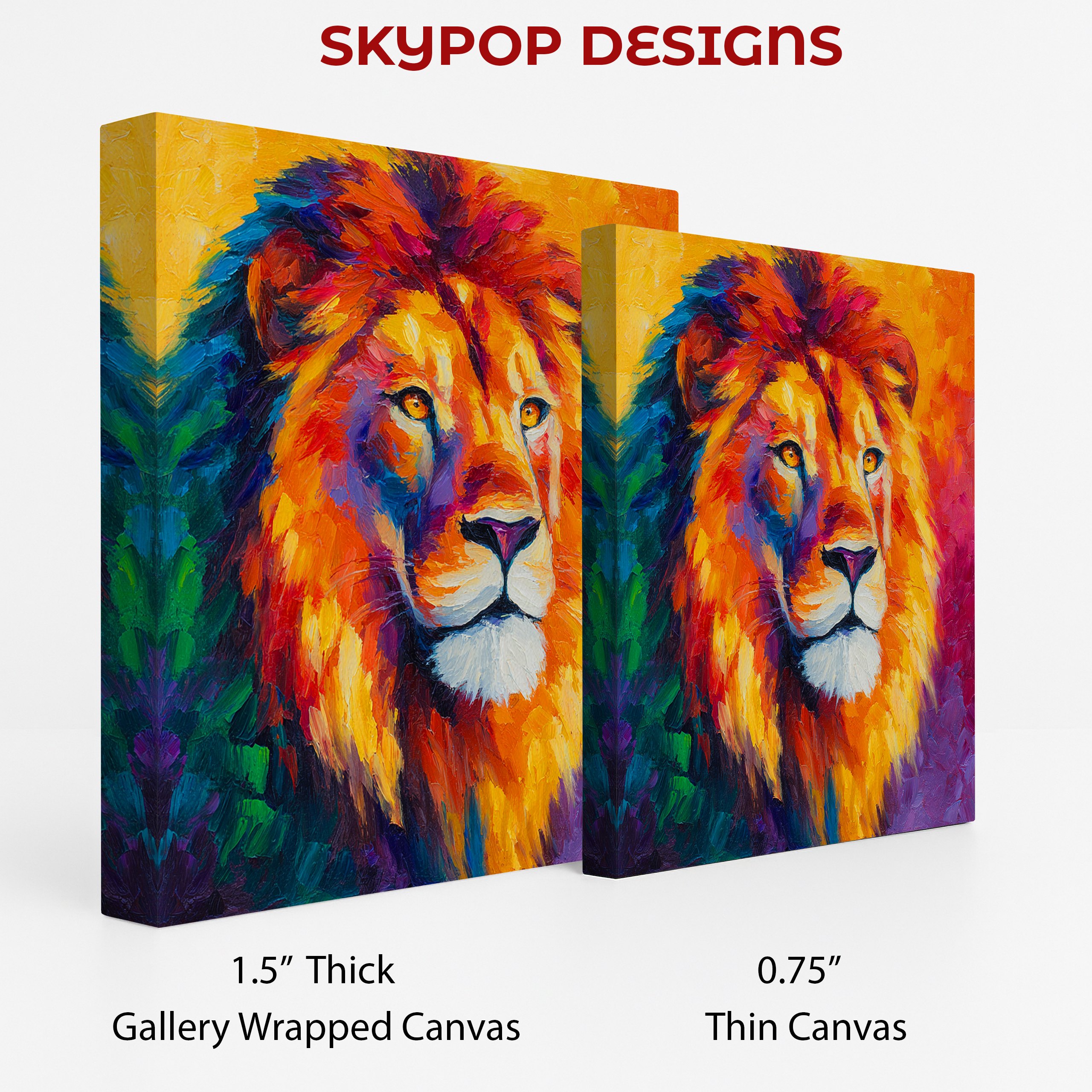 2.jpg Colorful Lion Art