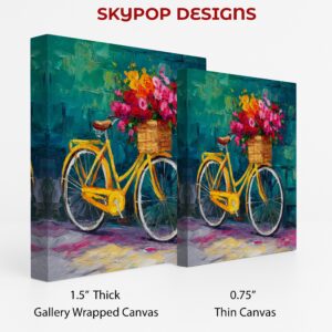 Bicycle Flower Basket Art