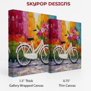 Bicycle Flower Basket Art